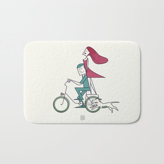 Faster than the wind Bath Mat