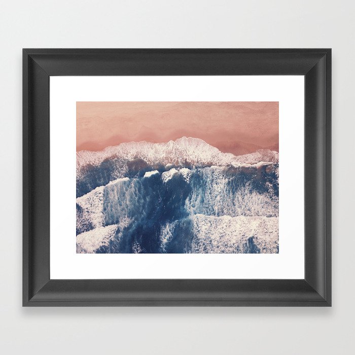 Pink Sand Beach  Framed Art Print