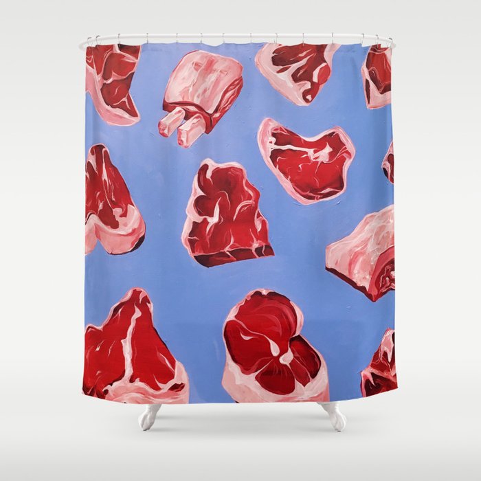 beef cuts Shower Curtain