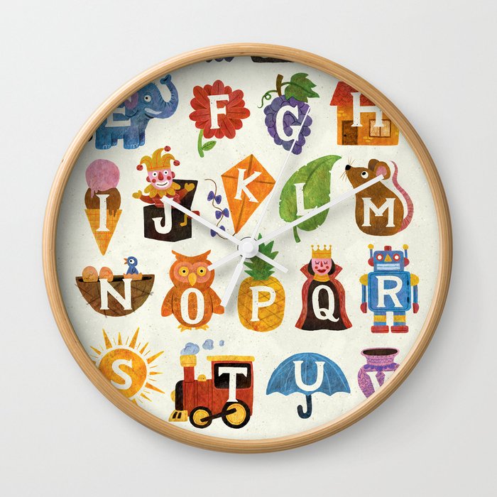 Alphabet Wall Clock
