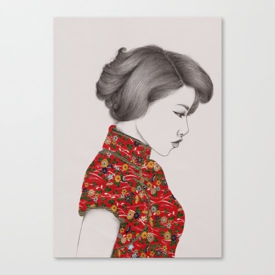 Paper Doll Canvas Print