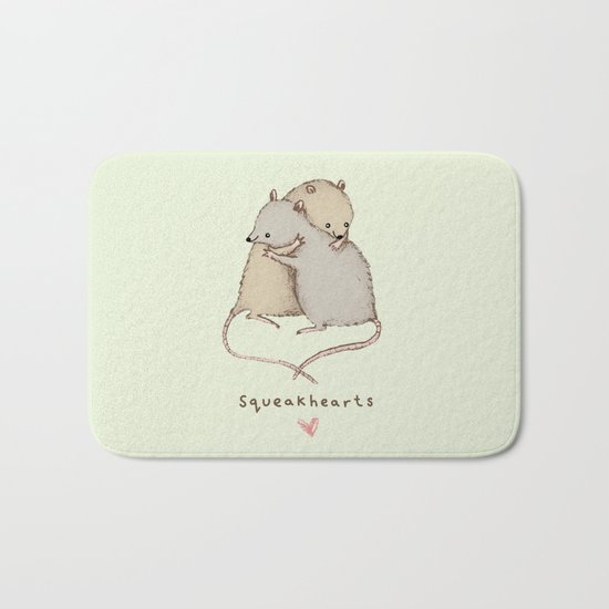 Squeakhearts Bath Mat