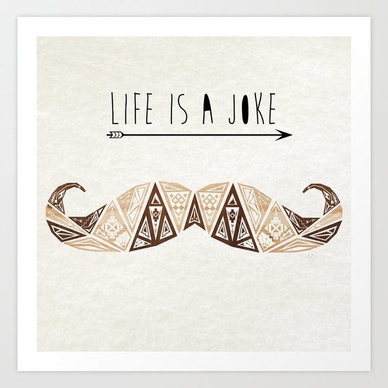 moustache Art Print
