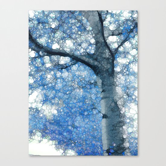 Magic Blue Tree Canvas Print