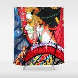 American Geisha Shower Curtain