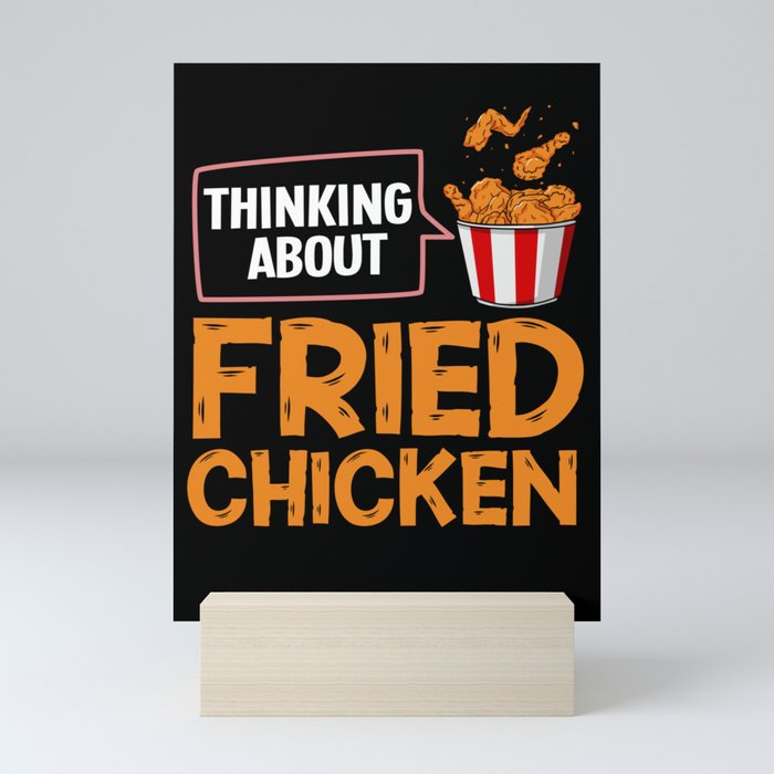 Fried Chicken Wing Recipe Strips Fingers Mini Art Print
