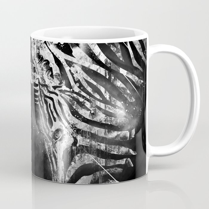 Zebra Mood - White Coffee Mug