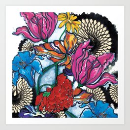 Spiro Bouquet Art Print