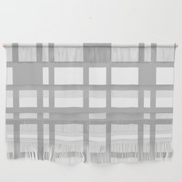 Abstract Grid Pattern 738 Gray Wall Hanging