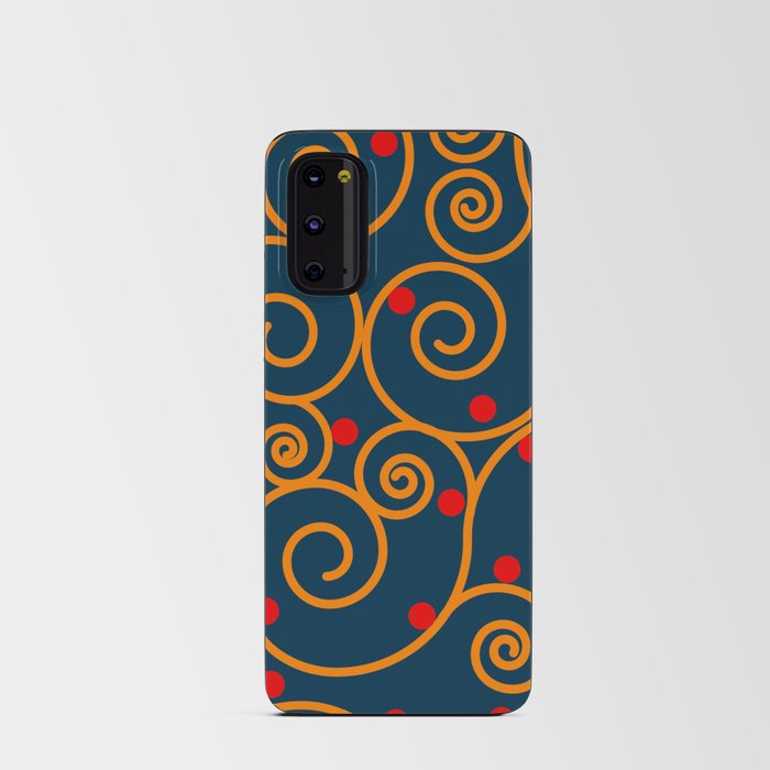 Curl lines art! Android Card Case