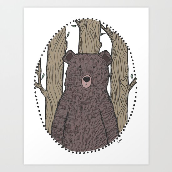 Portrait of a Bear Art Print
