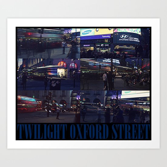 TWILIGHT OXFORD STREET Art Print