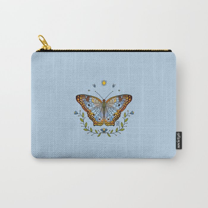 Butterfly on Blue Carry-All Pouch