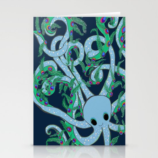 Peacoctopus Stationery Cards