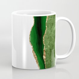Beautiful Emerald And Gold Marble Design Mug