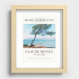 Claude Monet Antibes Art Exhibition Recessed Framed Print