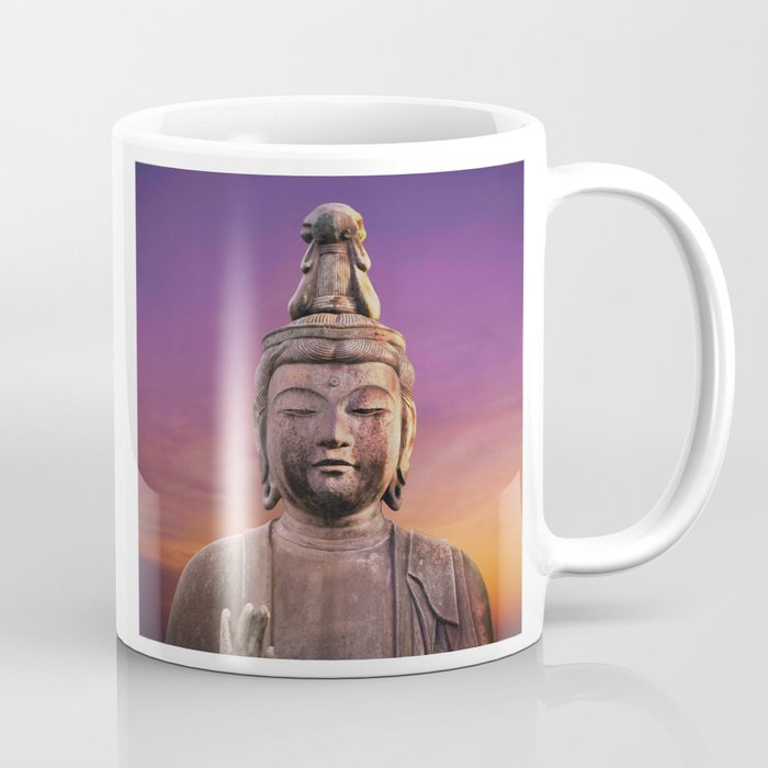 Boho Buddha Statue Image Coffee Mug