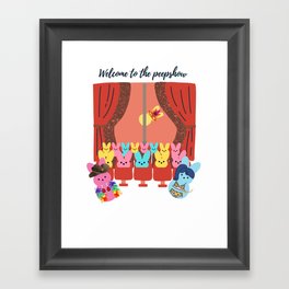 Welcome to the peepshow Framed Art Print