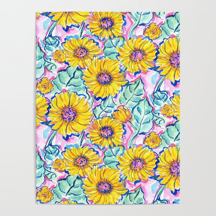 Sunflower Soul Poster by Jacqueline Maldonado Society6
