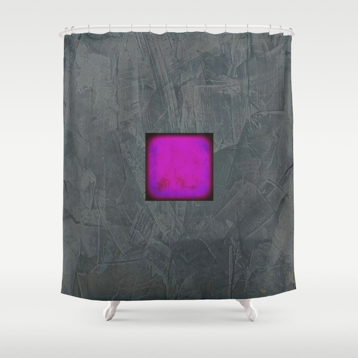 Slate Gray Lavender Fuschia Modern Art Shower Curtain By