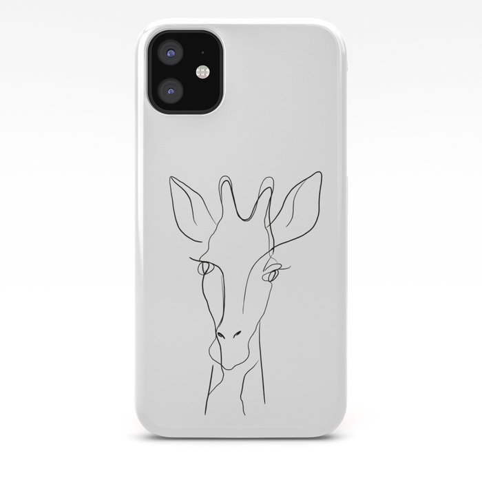 One Line Giraffe Painting Iphone Case By Katrinpo Society6