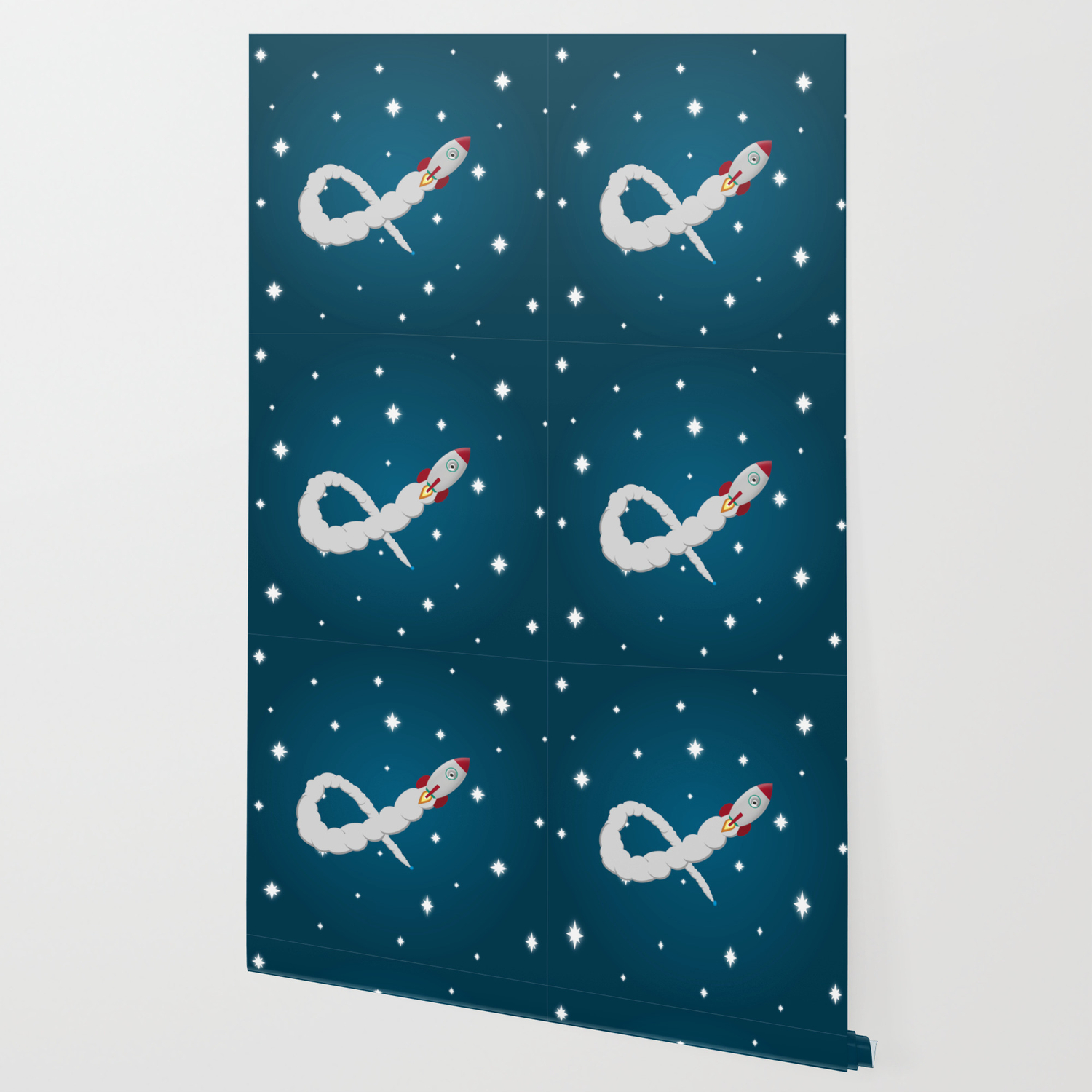 Space Rocket Launch In Space Wallpaper By Lemonpepper Society6