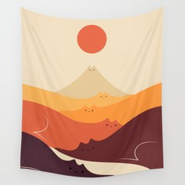 Cat Landscape 87 Wall Tapestry