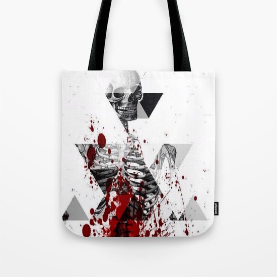 tri bomb skeleton Tote Bag