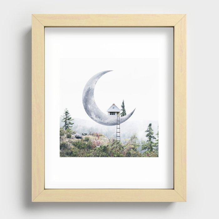 Moon House Recessed Framed Print