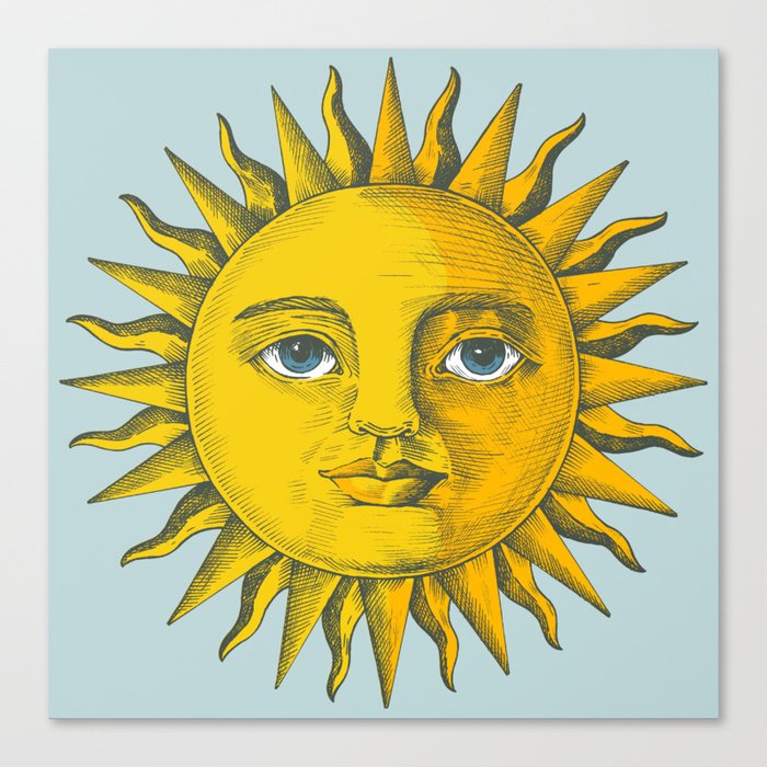 Sun Painting Canvas Print By Newburydesigns Society6