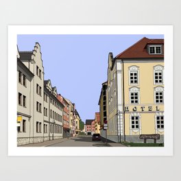 German Hotel Art Print
