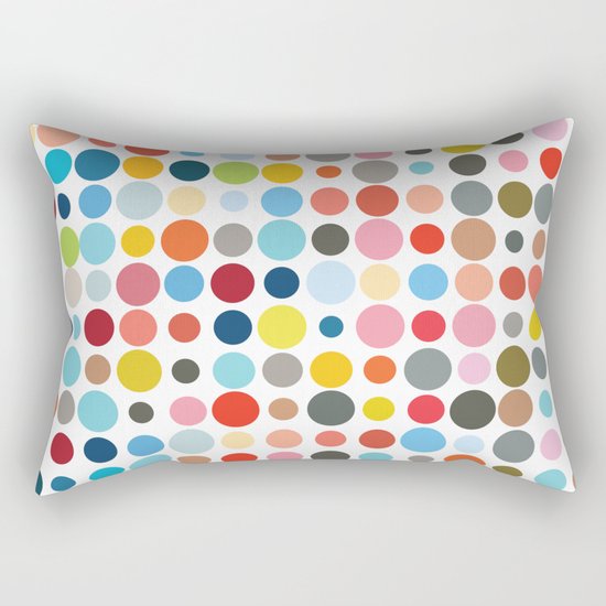 Tangled Up In Colour Rectangular Pillow
