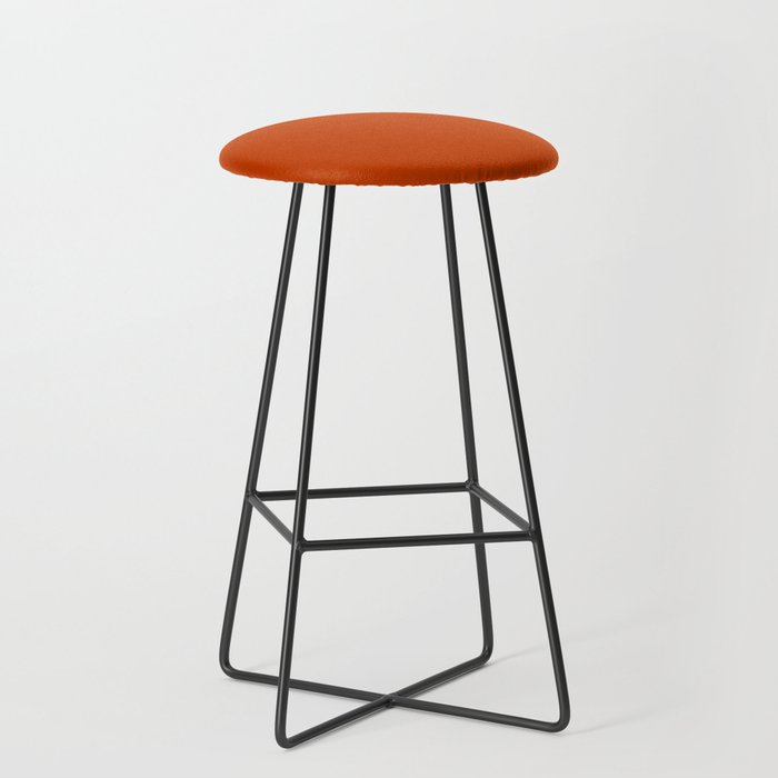 Rusty Burnt Orange Solid Rich Rust Colour Bar Stool by Kierkegaard
