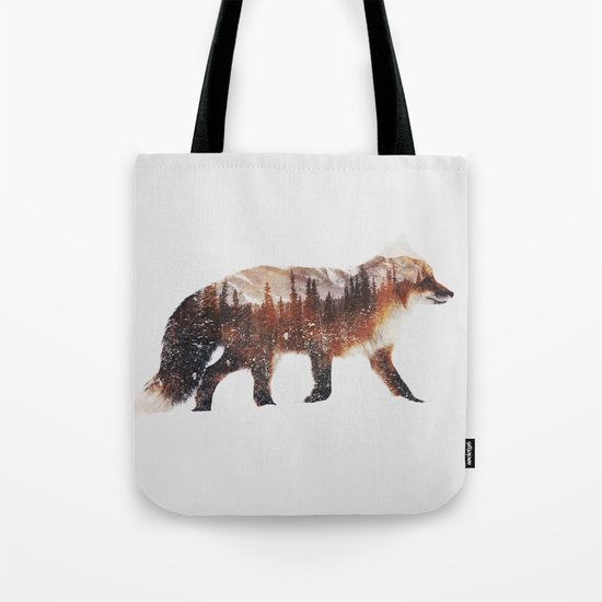 Arctic Red Fox Tote Bag