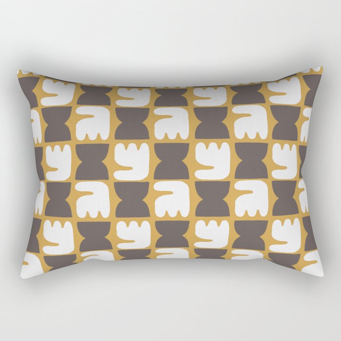 Floral in yellow surface repeat pattern Rectangular Pillow