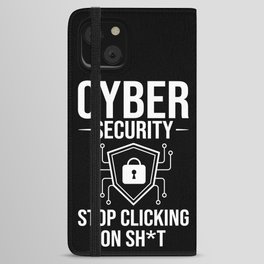 Cyber Security Analyst Engineer Computer Training iPhone Wallet Case