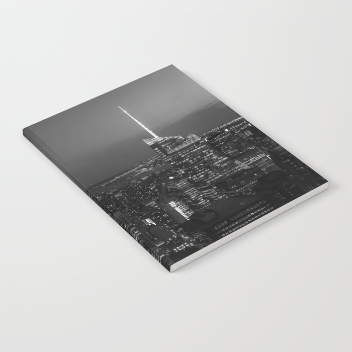 The Empire State and the city. Black & white photography Notebook