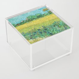 Vincent van Gogh - Field with Irises near Arles Acrylic Box