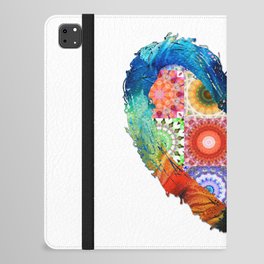 Love Joy - Colorful Whimsical Heart Art iPad Folio Case