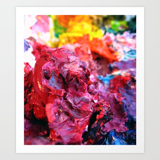 Pink Paint Glob Art Print