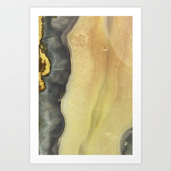 Blue Agate Art Print