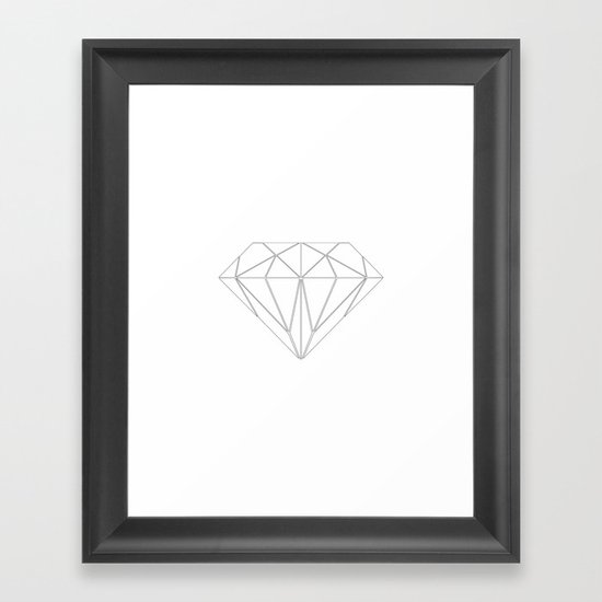 Diamond Framed Art Print