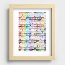 The Unofficial Brick Color Guide (2nd Edition) Recessed Framed Print