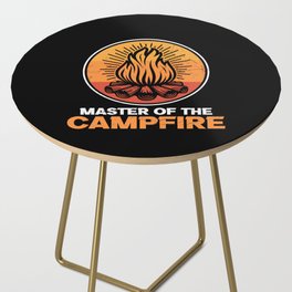 Master Of The Campfire Funny Camping Side Table