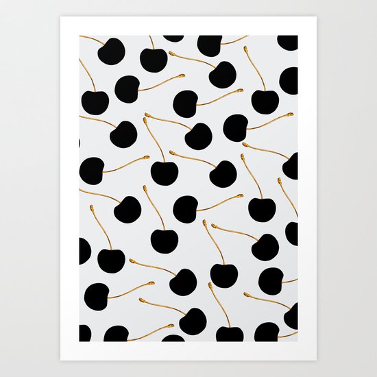 Black Cherries Art Print