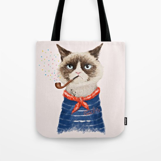 Sailor Cat V Tote Bag