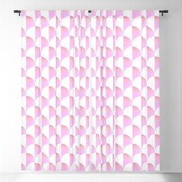 Pink Mod Pod Geometric Beach art Blackout Curtain