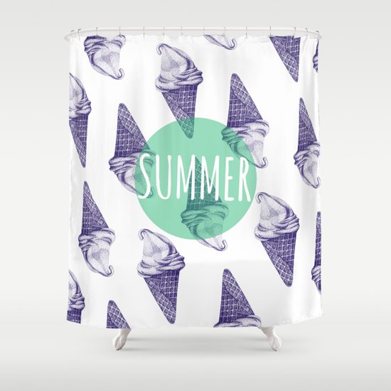 ICE CREAM Shower Curtain