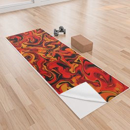 Fire Ice Cream Yoga Towel