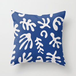 Henri Matisse Organic Cut Out Leaf Shape Pattern Throw Pillow